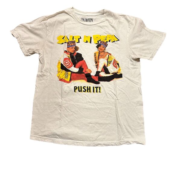 Other - Salt-N-Pepa "Push It" Graphic T-Shirt Small White Hip Hop Rap 90s Style Tee